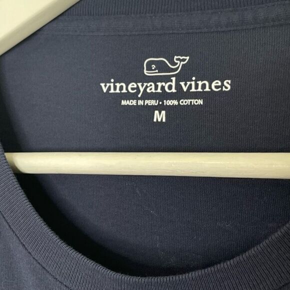Vineyard Vines “Every Day Should Feel This Good” Men’s long sleeve navy blue tee - Picture 5 of 7